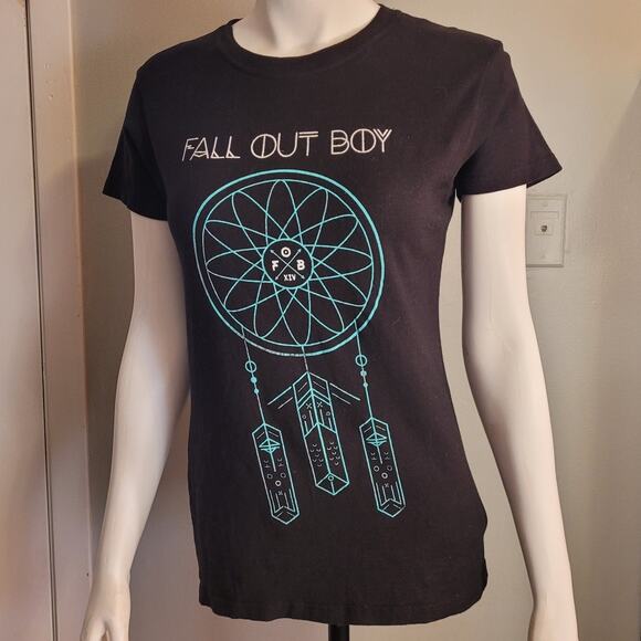Fall Out Boy XIV Dreamcatcher Band T-Shirt Womens Medium Alternative Band Black - Picture 7 of 7
